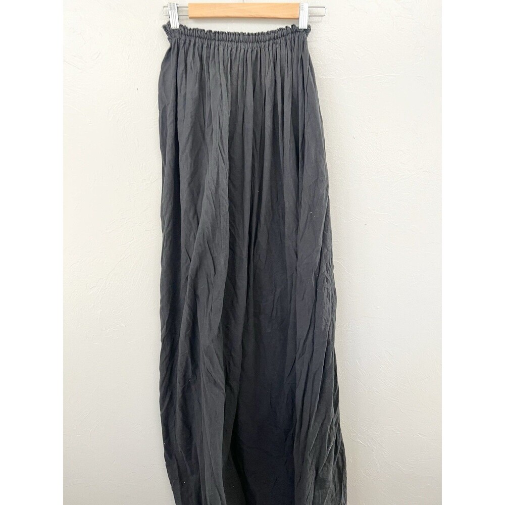 Black Maxi Skirt Renaissance Festival Broom USA Made Frock Shoppe By Liz Vtg